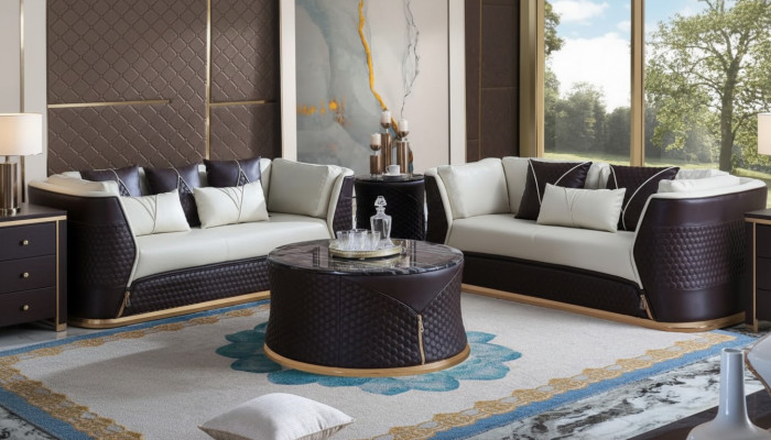 Designer Couchtisch Beistelltisch Sofa Wohnzimmer Tisch Möbel Rund