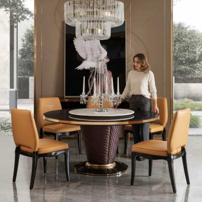 Designer Ess Zimmer Stuhl Set Tische Sessel 4x Stühle Tisch Garnitur Gruppe