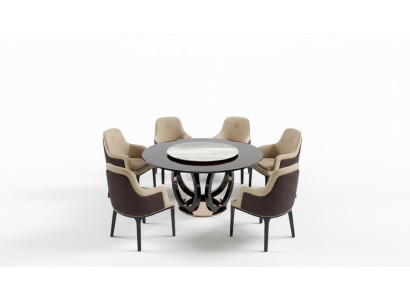 Gruppe Ess Tisch Sitz Wohn Zimmer Garnitur Tische Polster Holz Stuhl