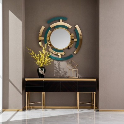 Konsolen Tisch Design Möbel Tische Sideboard Medusa Luxus Wohnzimmer