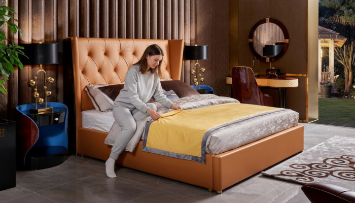 Bett Polster Design Luxus Doppel Hotel Betten Luxus Hotel 180x200
