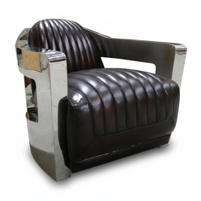 Ledersessel Sessel Aviator Clubsessel Art Deco Cocktailsessel aviator