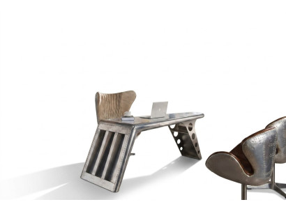 Büroeinrichtung Arbeitszimmer Büro Möbel Tisch Schrank Sessel 8tlg Set