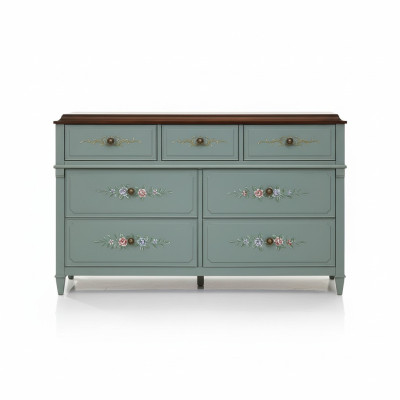 Kommode 150cm Sideboard Schrank Anrichte holz Schrank Möbel Kommoden Massivholz