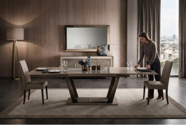 Esstisch Tisch Esszimmer Wohnzimmer Garnitur Holz Design Tische 200x102/294cm