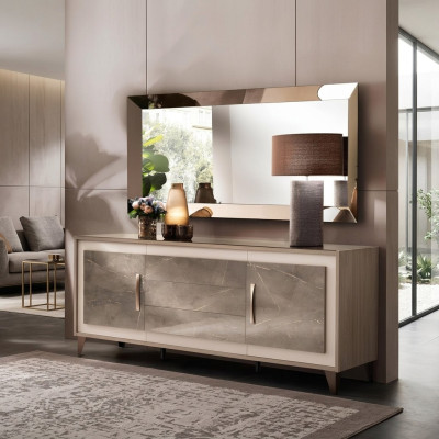 arredoclassic Kommode Anrichte Side Low Board Schrank Wohn Zimmer Regal Luxus