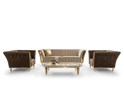 Design Sofagarnitur 3+1+1 Sitzer Couch Polster Sofa Garnitur Set Arredoclassic