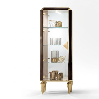 Schrank Vitrine Vitrinenschrank Vitrinen Schränke Holz Anrichte arredoclassic