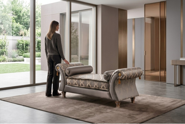Chaiselongue Liegen Möbel Ottomane Wohnzimmer Design Sofa Liege arredoclassic