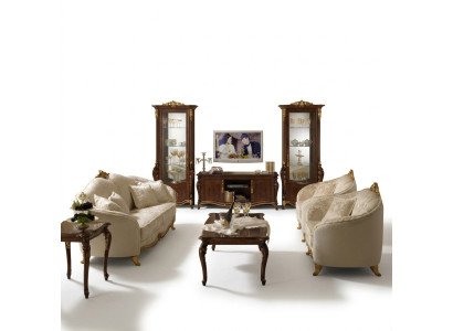 Sofagarnitur 3+3 Sitzer Stoff Couchen Polster Garnitur Sofas Couch arredoclassic