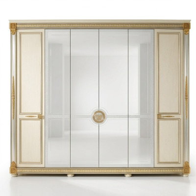 Kleiderschrank Schlafzimmer Holz Schrank arredoclassic Barock Rokoko Schränke