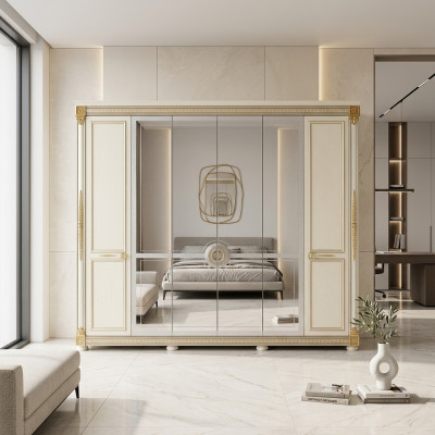Kleiderschrank Schlafzimmer Holz Schrank Modern Stil Schränke Luxus Klassisch