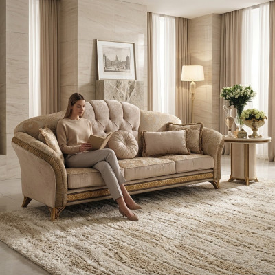 Klassischer Luxus Designer Couchtisch Sofa Wohnzimmer Tisch Beistell Tische Holz