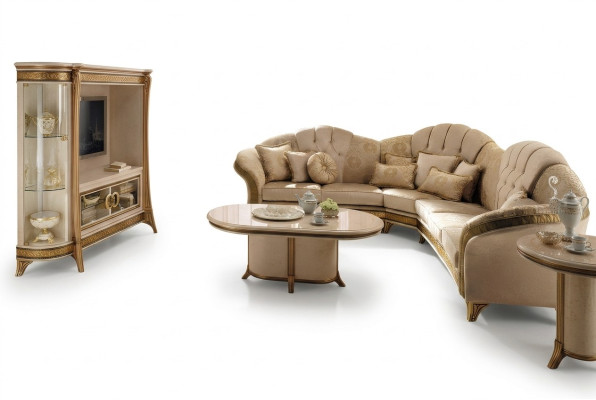 Holz Italienische Möbel Barock Stil Luxus Braun Couchtisch Wohnzimmer Tisch Neu