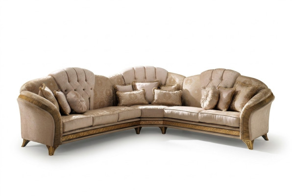 Ecksofa L-Form Sofa Wohnlandschaft Garnitur Polster Stoff Couch Design Möbel
