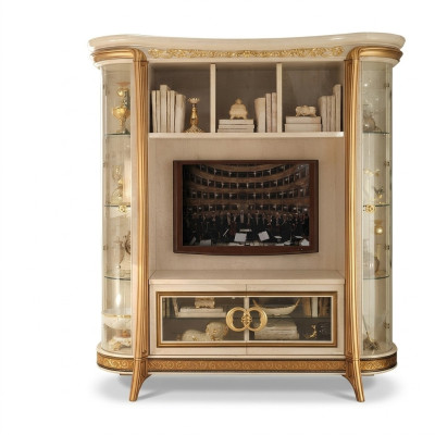 Designer Wohnzimmer Fernseh Wand Medienwand Fernsehwand Fernsehschrank Wohnwand