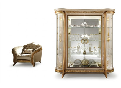 Vitrine Kommoden Vitrinen Kommodenschrank Glas Schrank Italien arredoclassic