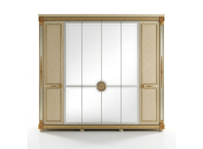 Klassische Schränke Schrank Schrankwand Kleiderschrank 6 Türen Holz Neu Möbel