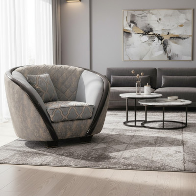 Design Sessel Stoff Couch Sofa Polster Sofas Sessel Fernseh 1 Sitz arredoclassic