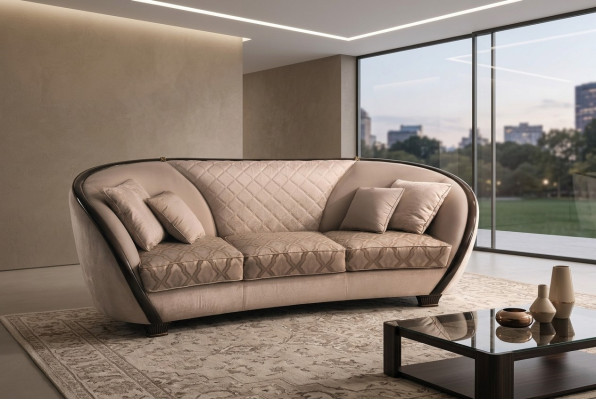 Sofa Couch Polster 3 Sitzer Textil Sofas Couchen Sitz Garnituren Design Club