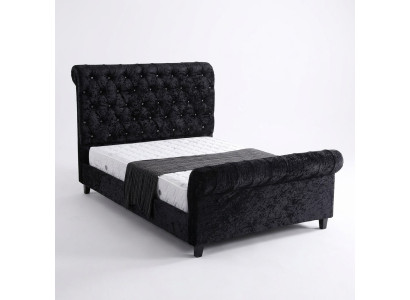 Schwarzes Schlafzimmer Chesterfield Bett Edles Schlafzimmer Bett