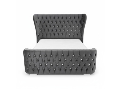 Chesterfield Hotel Doppel Leder Bett Schlafzimmer Polster Luxus Betten 200x200