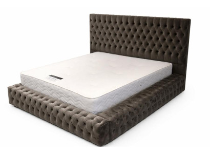 Chesterfield Textil Bett Schlafzimmer Betten Doppel Polster 140/160/180/200 cm