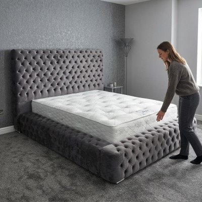 Modern Stilvolles Chesterfield Bett Schlafzimmer Betten Textil Möbel