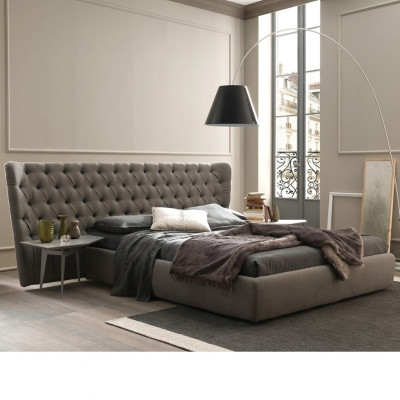 Großes Chesterfield Luxus Doppelbett Designer Schlafzimmer Möbel