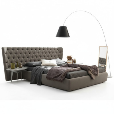 Großes Chesterfield Luxus Doppelbett Designer Schlafzimmer Möbel