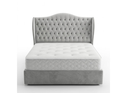 Chesterfield Bett Design Schlafzimmer Englisches Betten 180x200cm Textil Polster