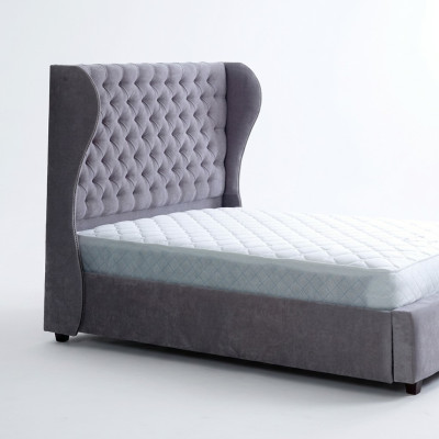 Chesterfield Designer Bett Schlafzimmer Textil Leder Polster 140/160/180/200cm
