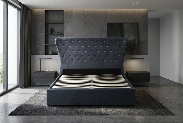 Chesterfield Bett Design Schlafzimmer Englische Betten Textil Polster
