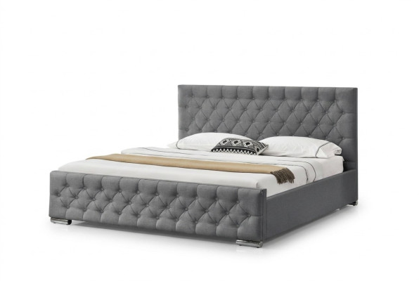 Chesterfield Bett Design Schlafzimmer Englische Betten 200x200cm Textil Polster
