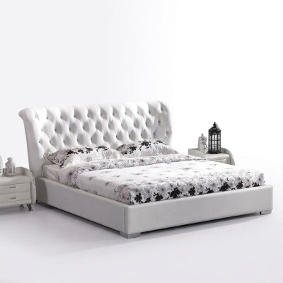 Chesterfield Bett Schlafzimmer Betten Textil 180x200cm Samt Big Hotel Betten Neu