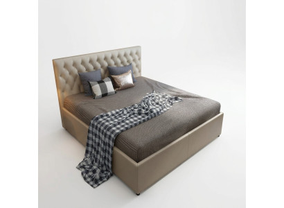 Chesterfield Designer Bett Schlafzimmer Kunstleder Polster 140/160/180/200 cm