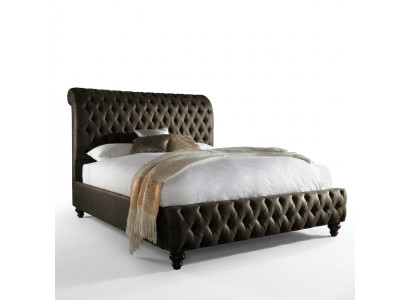 Chesterfield Textil Bett Schlafzimmer Betten Doppel Polster 140/160/180/200 cm
