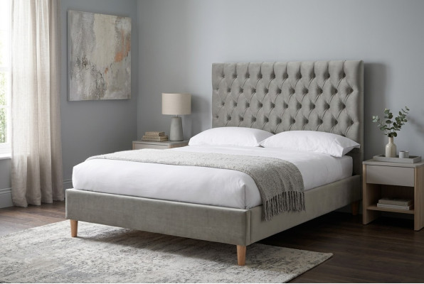 Chesterfield Design Polster Englisches Schwarz 140/160/180x200 Betten Doppelbett