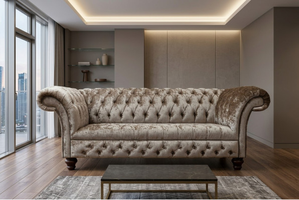 Design Dreisitzer Couch Polster Sofa Moderne 3er Sitz Sofas Zimmer Möbel Grau