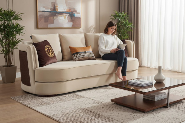 Moderne Sofagarnitur 3+1 Sitzer Set Design Sofas Polster Couchen Leder