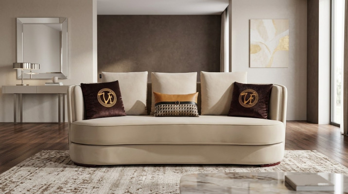Moderne Sofagarnitur 3+1 Sitzer Set Design Sofas Polster Couchen Leder