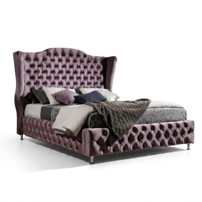 Königliches Chesterfield Bett Aubergine Betten Klassisches Design