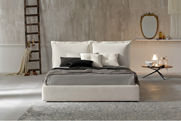 Modernes Design Hotel Bett XXL Betten Luxus Stil Doppel Textil 180x200cm Stoff