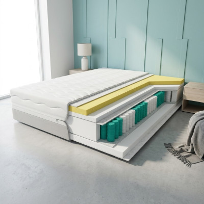 Hochwertige Matratze 7 Zonen Bett Visco Schaumstoff 100x200 Matratzen Luxus 20cm