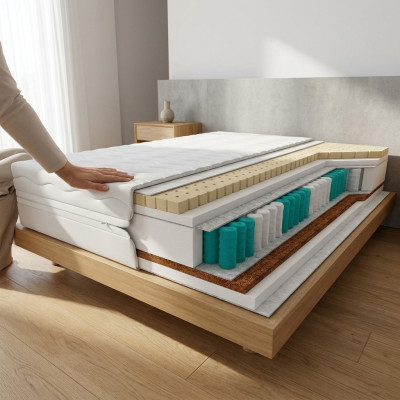 Hochwertige Matratze Matratzen 7 Zonen Matratze Bett Visco Schaumstoff 80x200cm