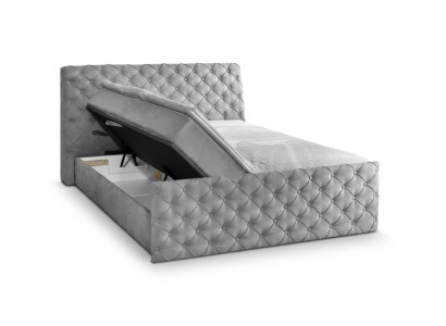 Graues Doppelbett Chesterfield Hotel Betten Designer Schlafzimmer Möbel
