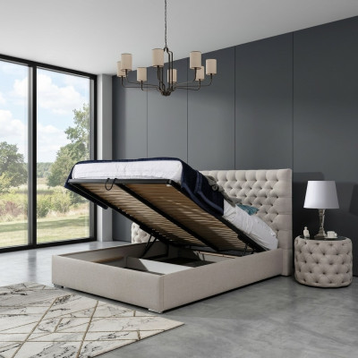 Modern Bett Weißes stilvolles Chesterfield Doppelbett Design Betten Polster Bett