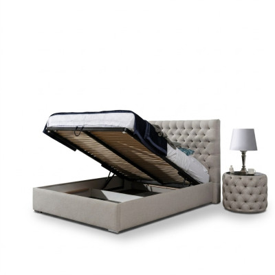 Modern Bett Weißes stilvolles Chesterfield Doppelbett Design Betten Polster Bett