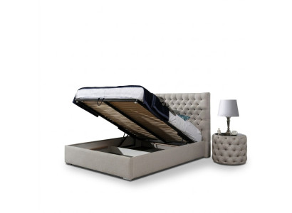 Modern Bett Weißes stilvolles Chesterfield Doppelbett Design Betten Polster Bett