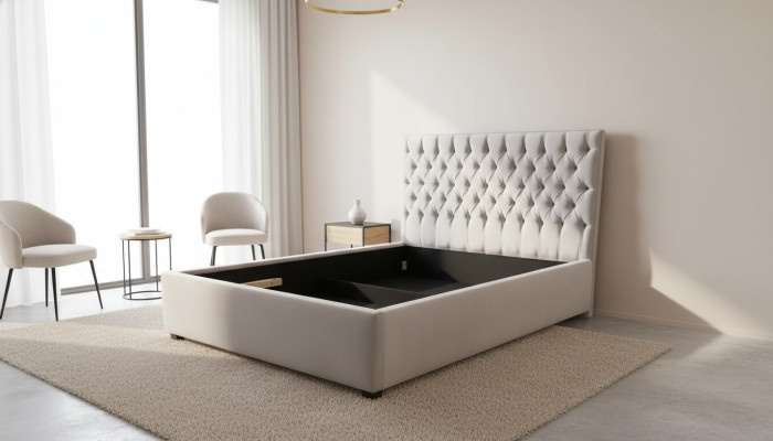 Chesterfield Bett Polster Design Luxus Doppel Hotel Betten Gold Luxus Hotel Neu